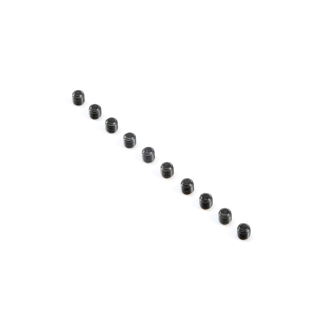 TLR Flat Point Set Screws, M4x4mm (10)