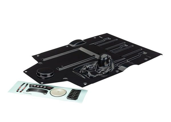 Traxxas Interior, Slash Mudboss, black (painted)/ decal sheet