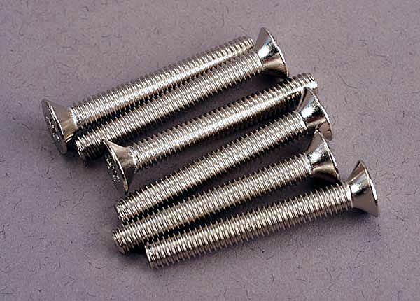 Traxxas Screws, 4x30mm Countersunk Machine (6)