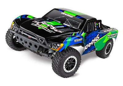 Traxxas Slash VXL 1/10 Scale 2WD Short Course Racing Truck. Requires Battery & Charger - Green