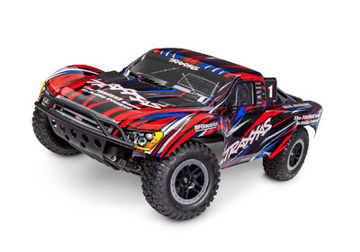 Traxxas Slash Brushless 1/10-Scale 2WD Short Course Racing Truck  with Clipless Body. Ready-To-Race with TQ 2.4GHz radio system and BL-2s brushless ESC (fwd/rev) Requires Battery and Charger - Red