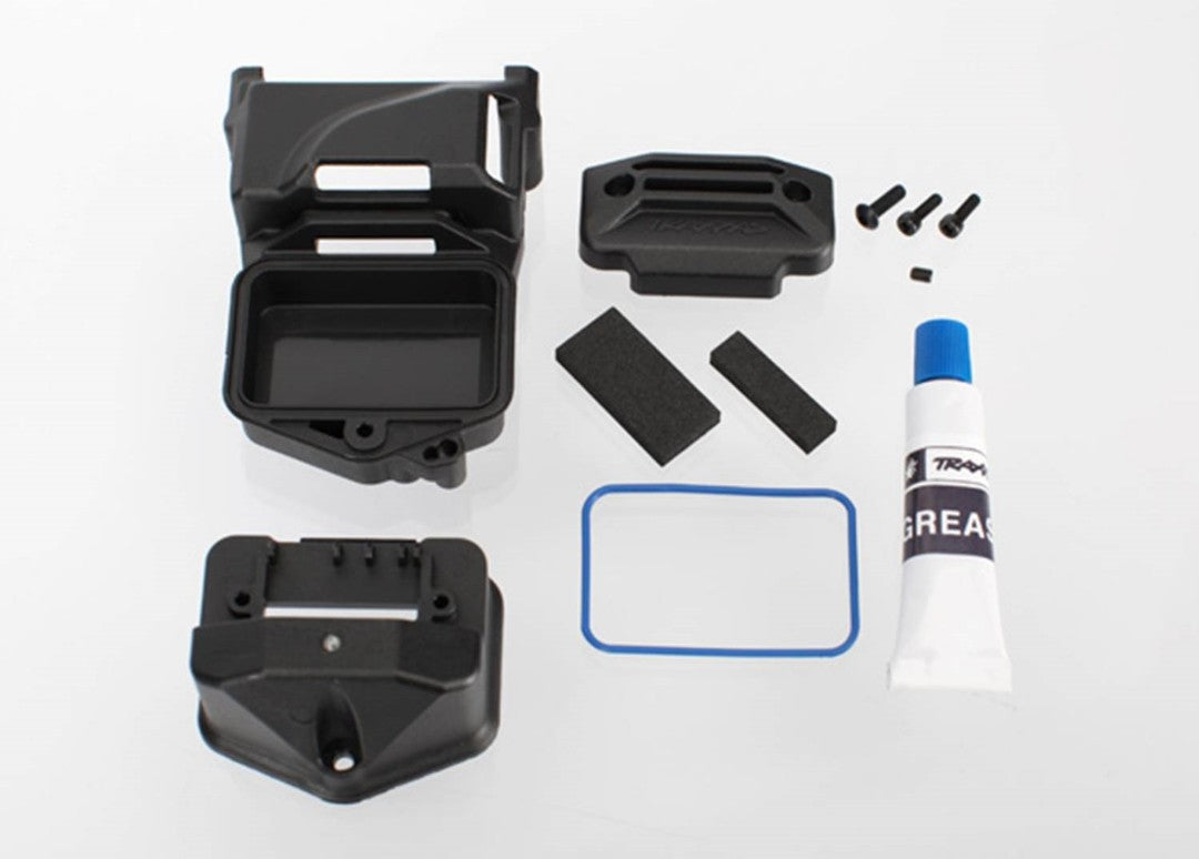 Traxxas Box, Receiver (sealed) (Servo Mount) & Accessories