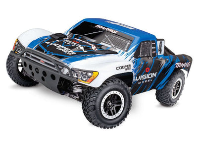 Traxxas Slash 4X4 VXL 1/10 Scale 4WD Electric Short Course Truck. Requires Battery & Charger - Vision