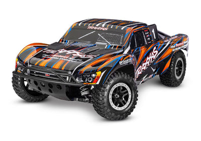 Traxxas Slash 4X4 VXL 1/10 Scale 4WD Brushless Short Course Truck with TQi Traxxas Link Enabled 2.4GHz Radio System & Traxxas Stability Management (TSM)  Battery and Charger sold separately - Orange