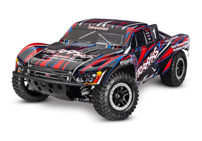 Traxxas Slash 4X4 VXL 1/10 Scale 4WD Brushless Short Course Truck with TQi Traxxas Link Enabled 2.4GHz Radio System & Traxxas Stability Management (TSM)  Battery and Charger sold separately - Red