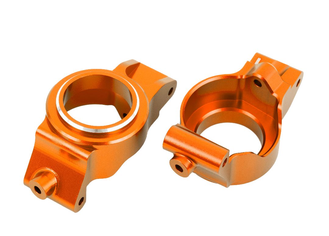 Traxxas Caster Blocks (C-Hubs) 6061-T6 Aluminum (Orange) L&R