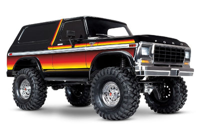 Traxxas TRX-4 Scale and Trail Crawler with 1979 Ford Bronco Clipless Body: 4WD Electric Truck with TQi Traxxas Link Enabled 2.4GHz Radio System (Requires Battery and Charger (Sold Separately) - Sun