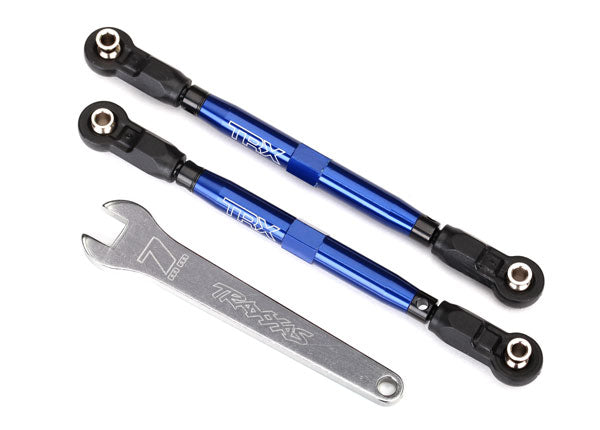Traxxas Toe links, front, Unlimited Desert Racer blue-anodized