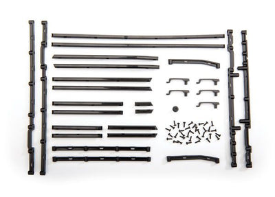 Traxxas Side trim, left & right (black)/ side trim retainers (8)