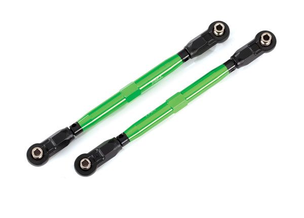 Traxxas Toe links, Wide Maxx (TUBES, 6061-T6 aluminum - green
