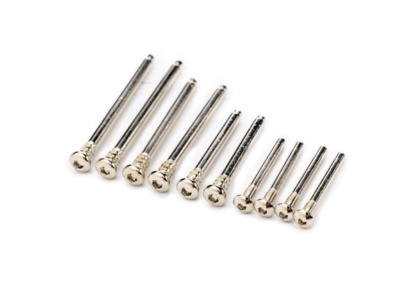 Traxxas Suspension pin set, extreme heavy duty, complete (front and rear) (2.5x26mm (4), 3x32mm (2), 3x40mm (2), 3x46mm (2)) (for use with #9180, 9181, 9182 upgrade kit)