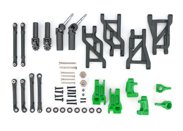 Traxxas Upgrade Kit, HD, green (fits Bandit / Drag Slash)