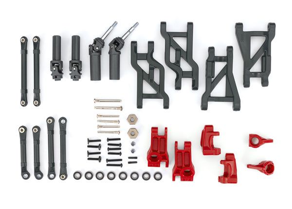 Traxxas Upgrade Kit, HD, red (fits Bandit / Drag Slash)