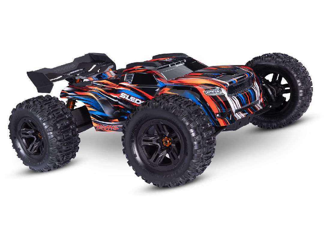 Traxxas Sledge: 1/8 Scale 4WD Brushless Electric Monster Truck. Requires Battery & Charger - Orange