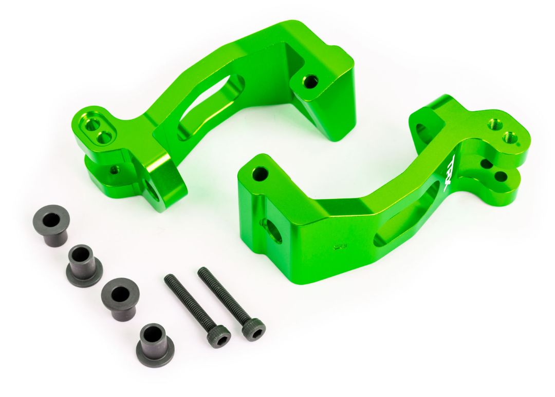 Traxxas Caster Blocks (C-Hubs) - Green-Anodized