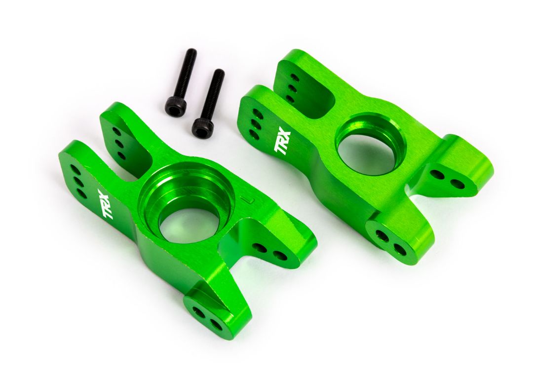 Traxxas Carriers, Stub Axle - Green-Anodized