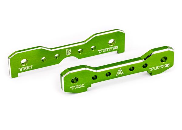 Traxxas Tie Bars, Front, 7075-T6 Aluminum (Green-Anodized)