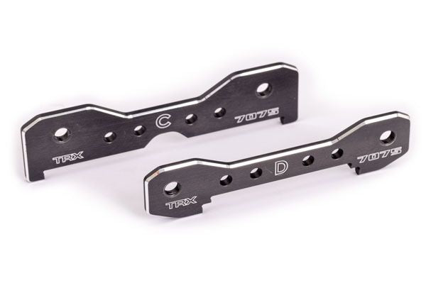Traxxas Tie Bars, Rear, 7075-T6 Aluminum (Dark Titanium)