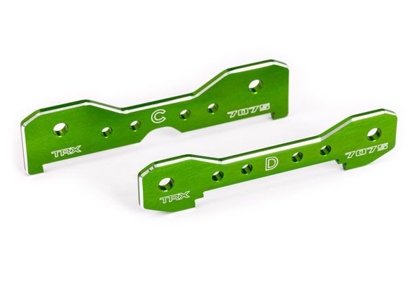 Traxxas Tie Bars, Rear, 7075-T6 Aluminum (Green-Anodized)