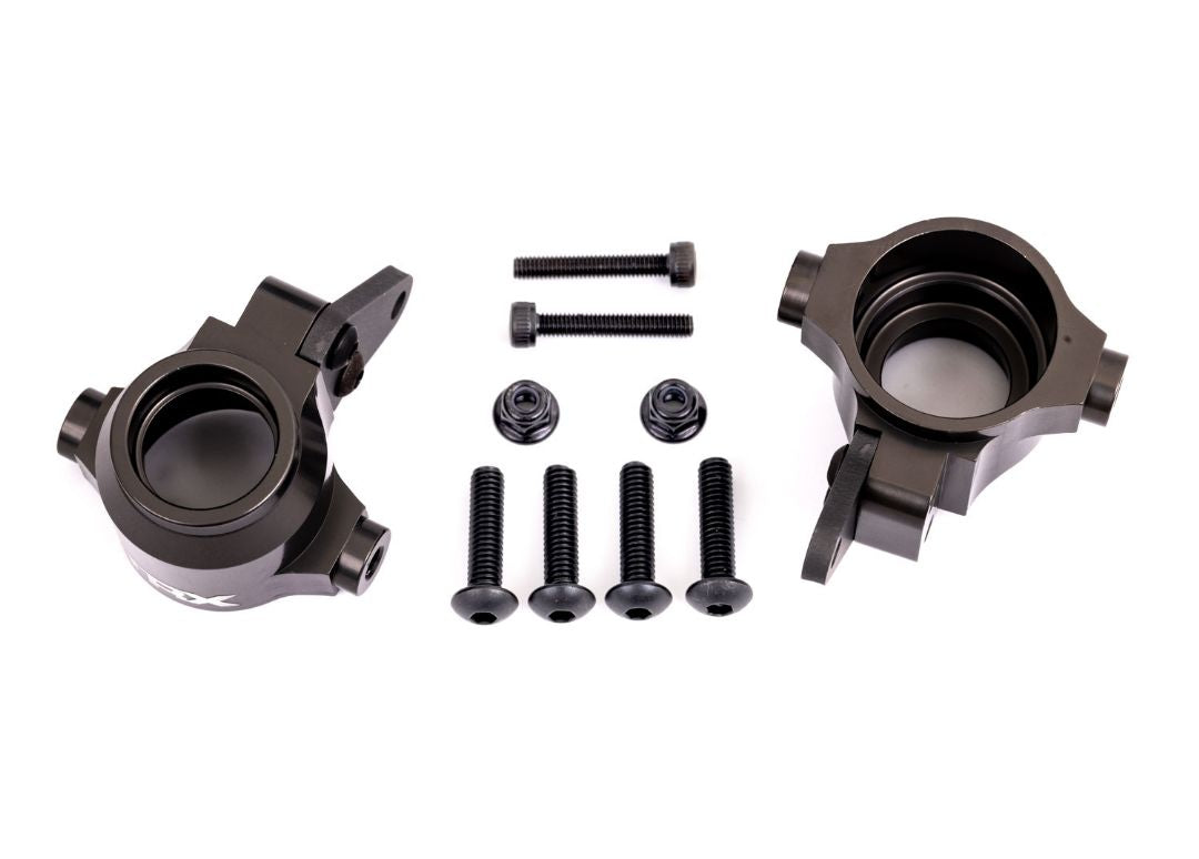 Traxxas Steering Blocks - Dark Titanium-Anodized