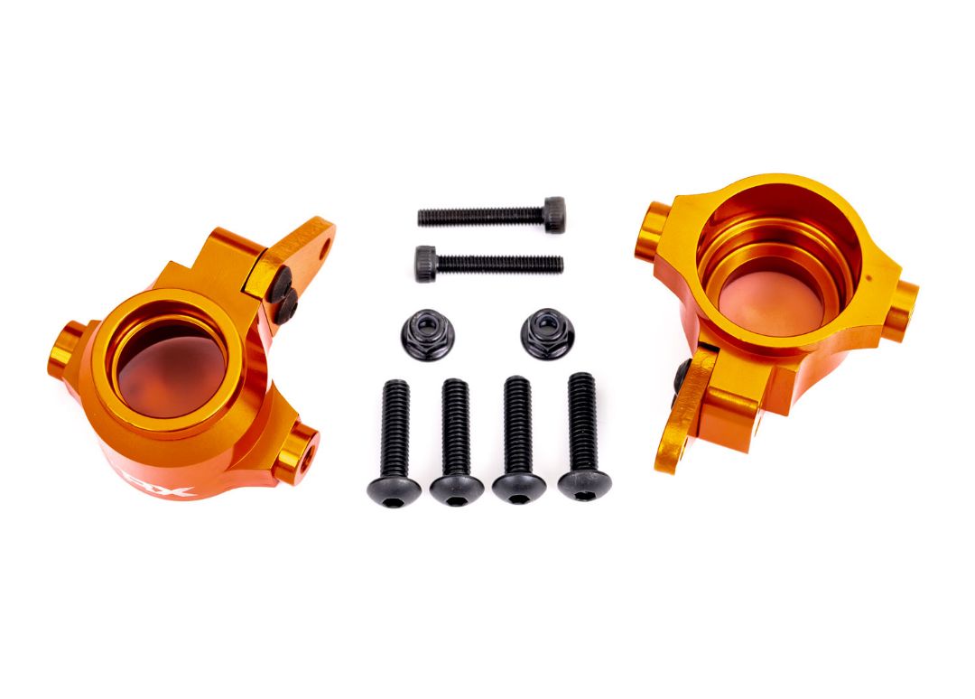 Traxxas Steering Blocks - Orange-Anodized