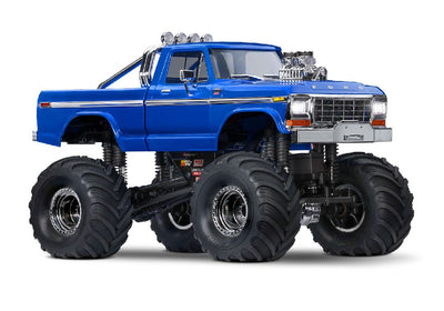 Traxxas TRX-4MT Monster Truck with 1979 Ford® F-150® Truck Body: 1/18-Scale 4WD Electric Truck - Blue