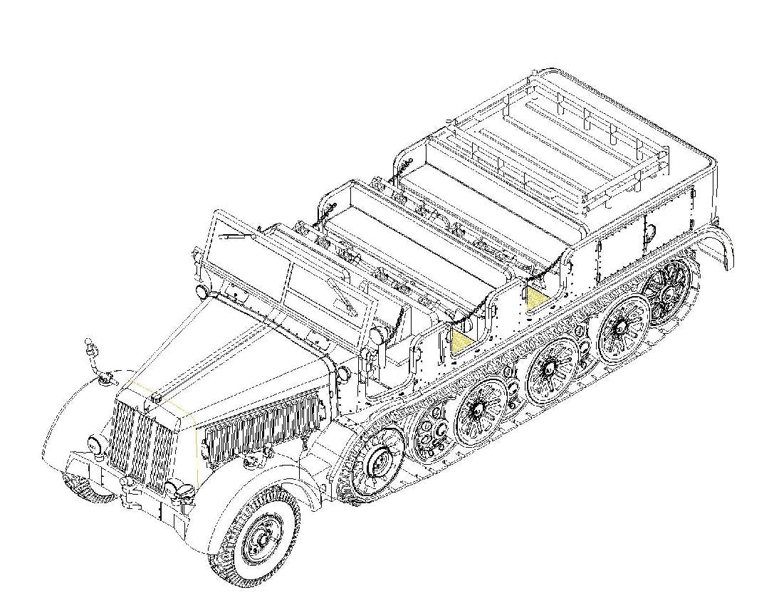 Trumpeter 1/72 Sd.Kfz.8 Schwerer Zugkraftwagen 12t