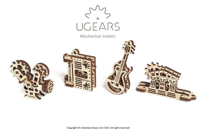 Ugears U-Fidget Creation (4 Models) - 48 Pieces
