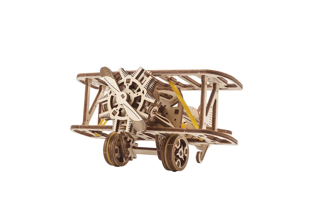Ugears Mini-biplane (New Packaging design) - 84 Pieces