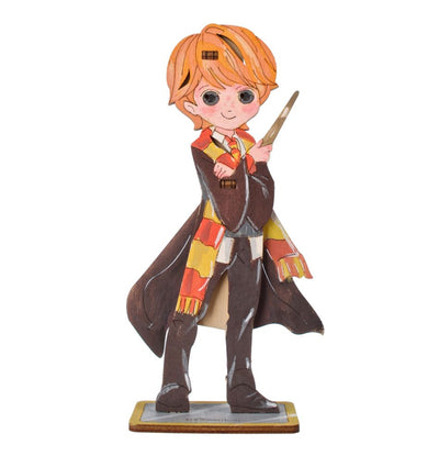 Ugears Ronald Weasley Wooden 3D-Puzzle Coloring Model - 5 Pieces