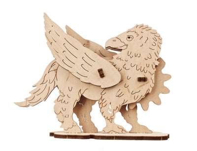 Ugears Buckbeak hippogriff Wooden 3D-Puzzle Coloring Model - 8 Pieces