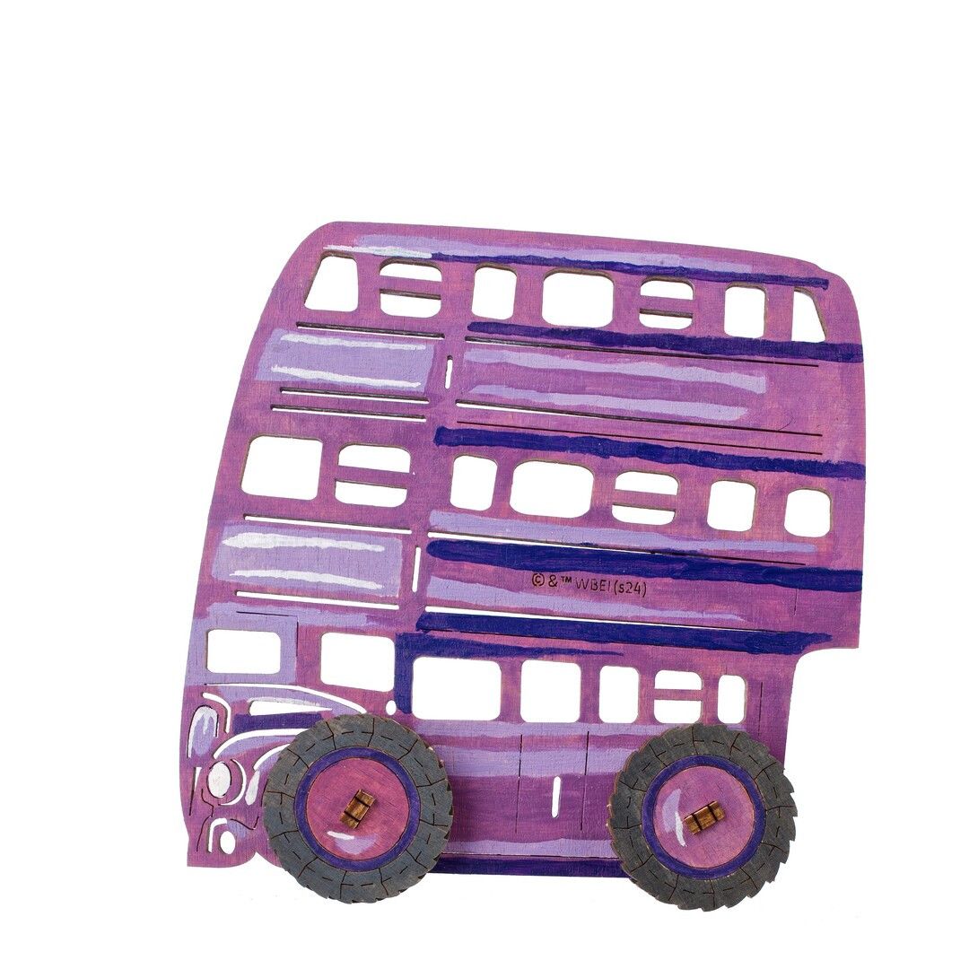 Ugears The Knight Bus Wooden 3D-Puzzle Coloring - 11 Pieces