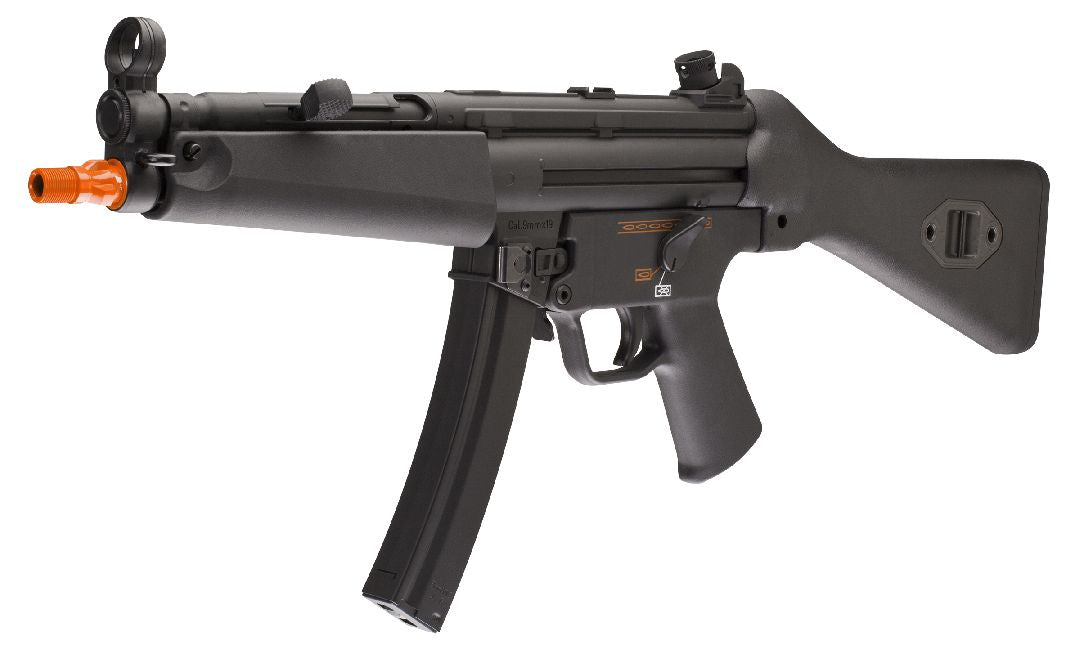 Umarex HK MP5 A4 Airsoft sub machine gun, AEG (VFC) GEN3, with Deans connector, Black color with Orange safety tip