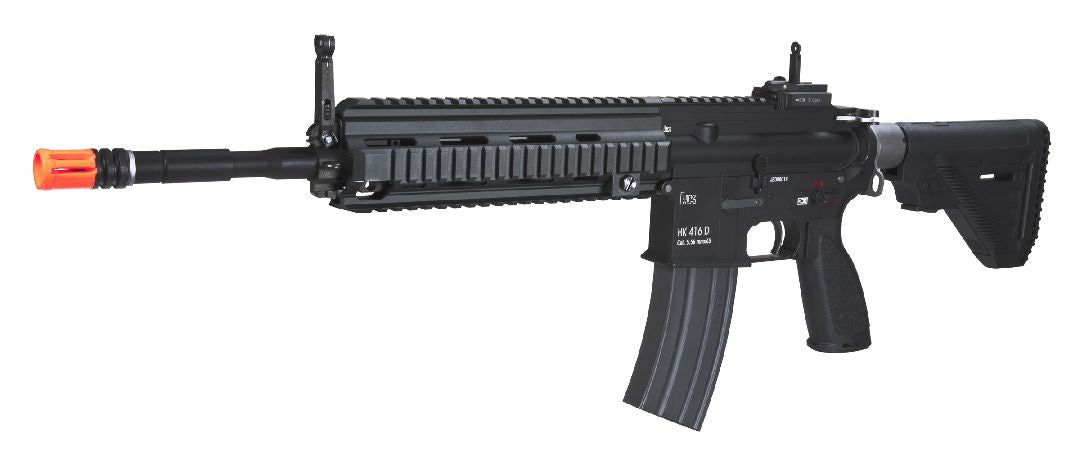 Umarex HK 416 A4 Airsoft rifle, gas blowback (KWA), Black color with Orange safety tip