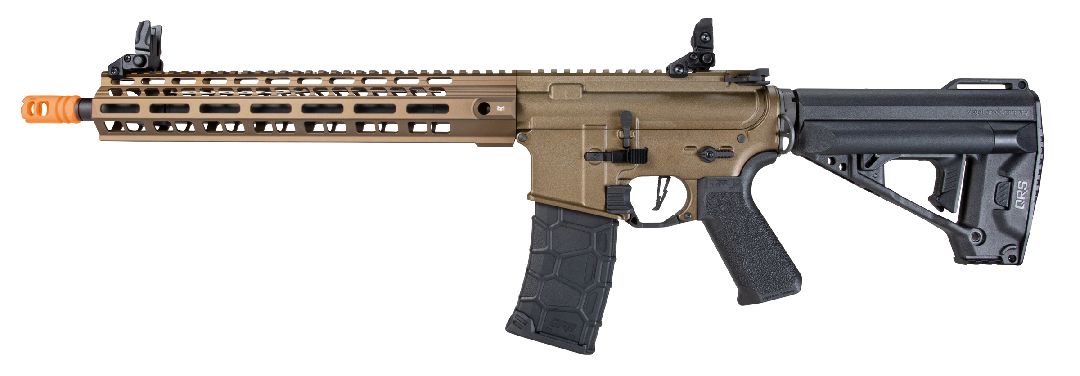 Umarex VFC Avalon Saber Airsoft rifle, AEG, M-LOK GEN3, with Deans connector, Tan color with Orange safety tip