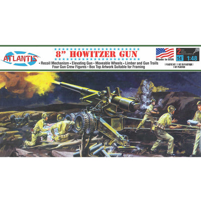 8" Howitzer Gun Plastic Model kit 1/48