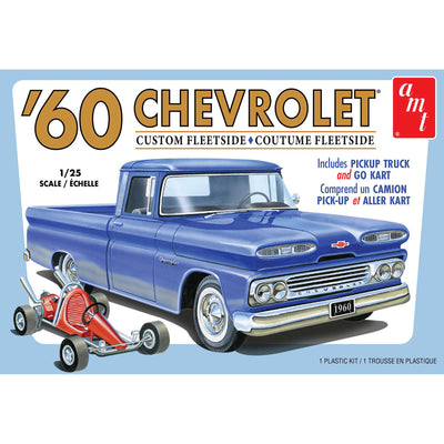 1/25 1960 Chevy Fleetside Pickup with Go Kart  Model Kit