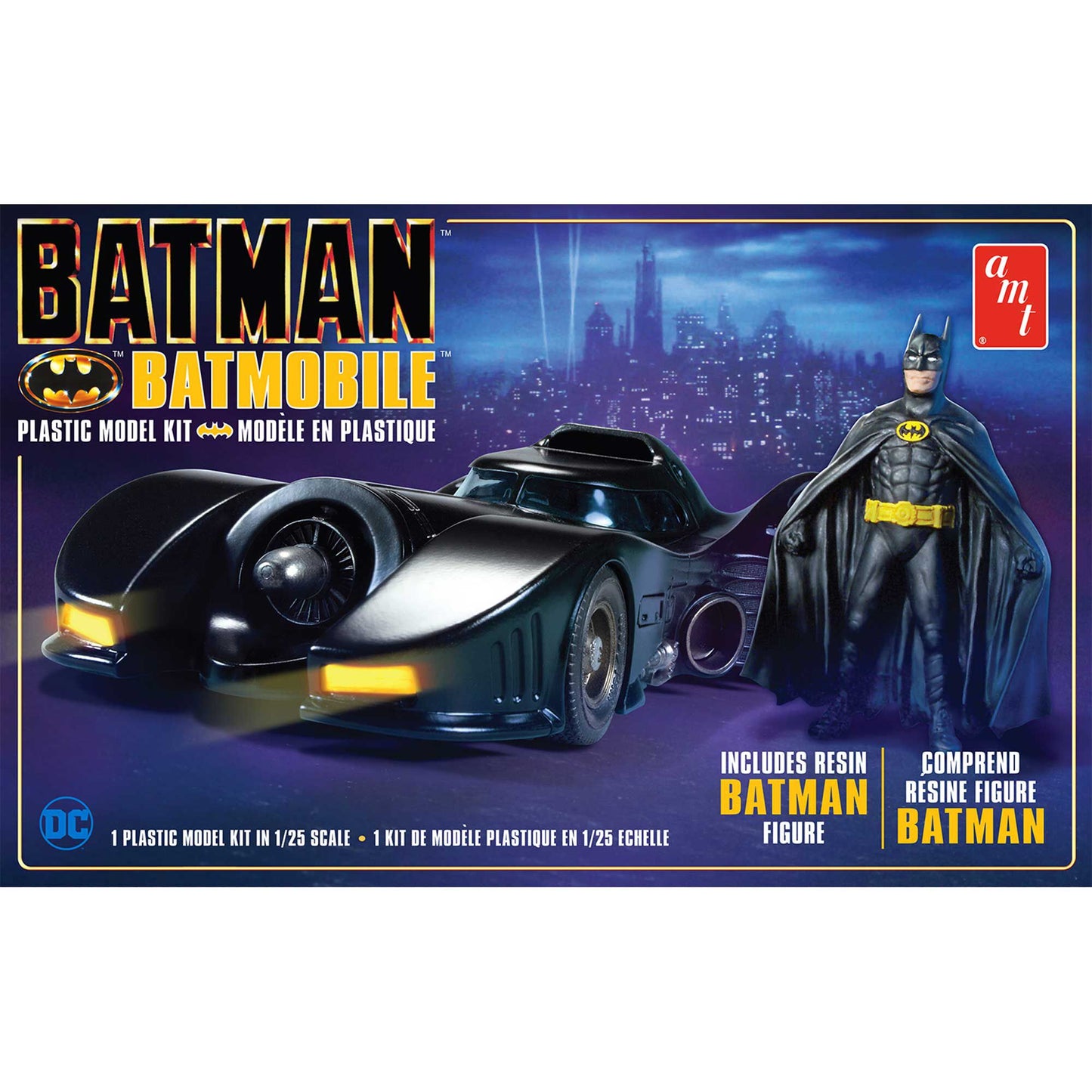 1/25  1989 Batmobile with Resin Batman Figure  Model Kit