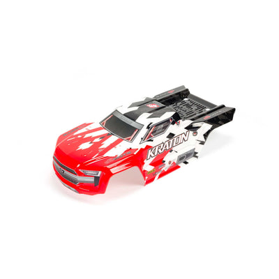 1/10 Painted Trimmed Body with Decals  Red: KRATON 4X4 BLX