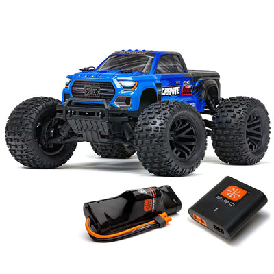 1/10 GRANITE 4X2 BOOST MEGA 550 Brushed Monster Truck RTR with Battery & Charger  Blue