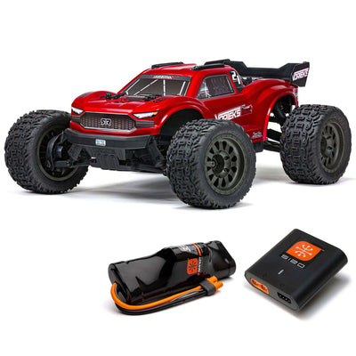 1/10 VORTEKS 4X2 BOOST MEGA 550 Brushed Stadium Truck RTR with Battery & Charger  Red