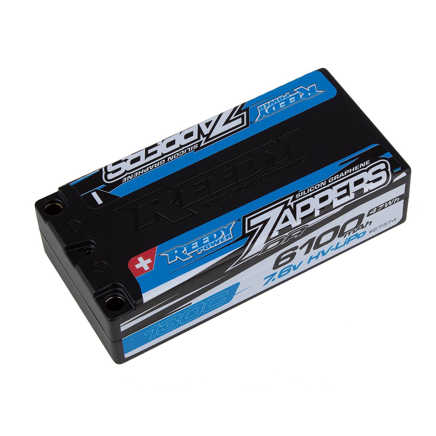 7.6V 6100mAh 2S 130C Zappers DR Shorty LiHV Battery