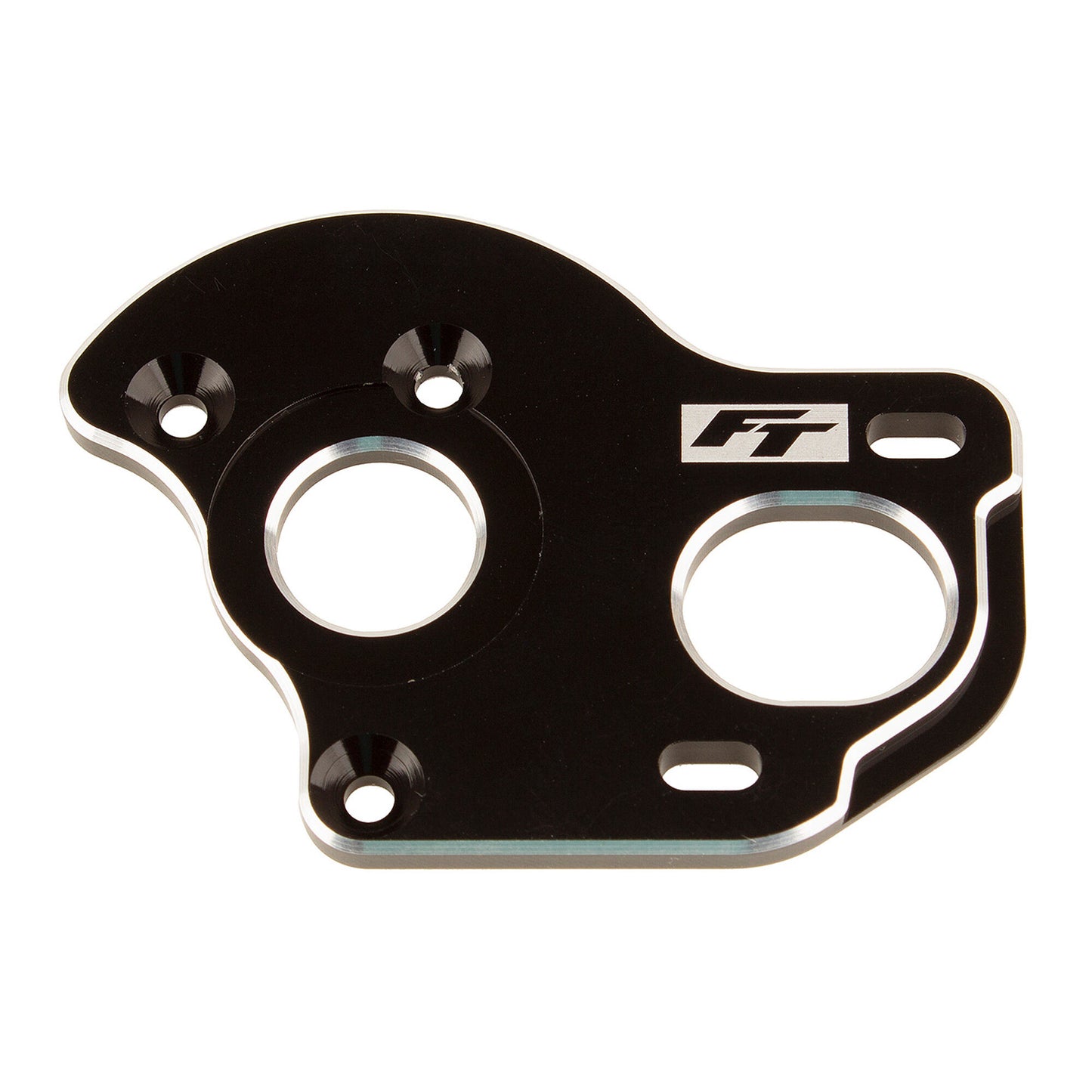 RC10B6.1 FT LAYDOWN/LAYBACK MOTOR PLATE 3.5MM  BLK