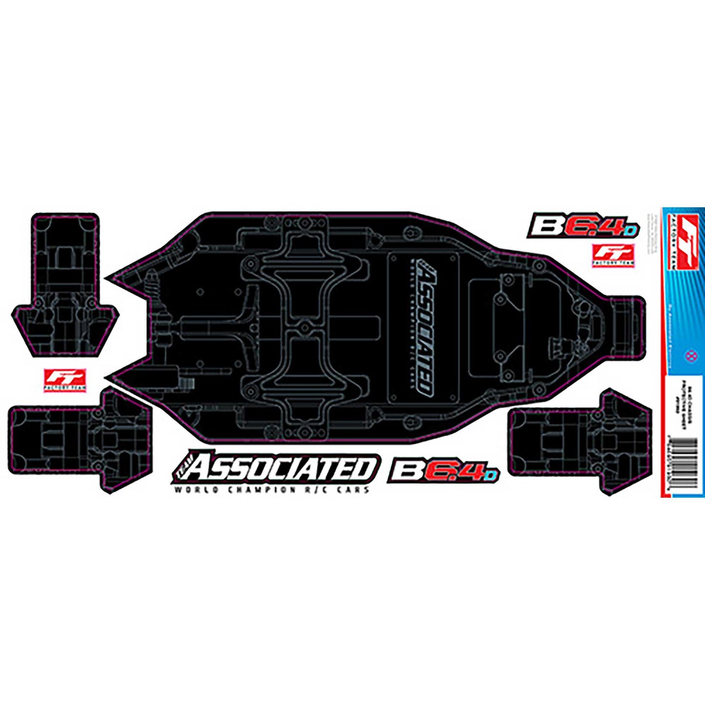 RC10B6.4D FT Chassis Protective Sheet  Printed