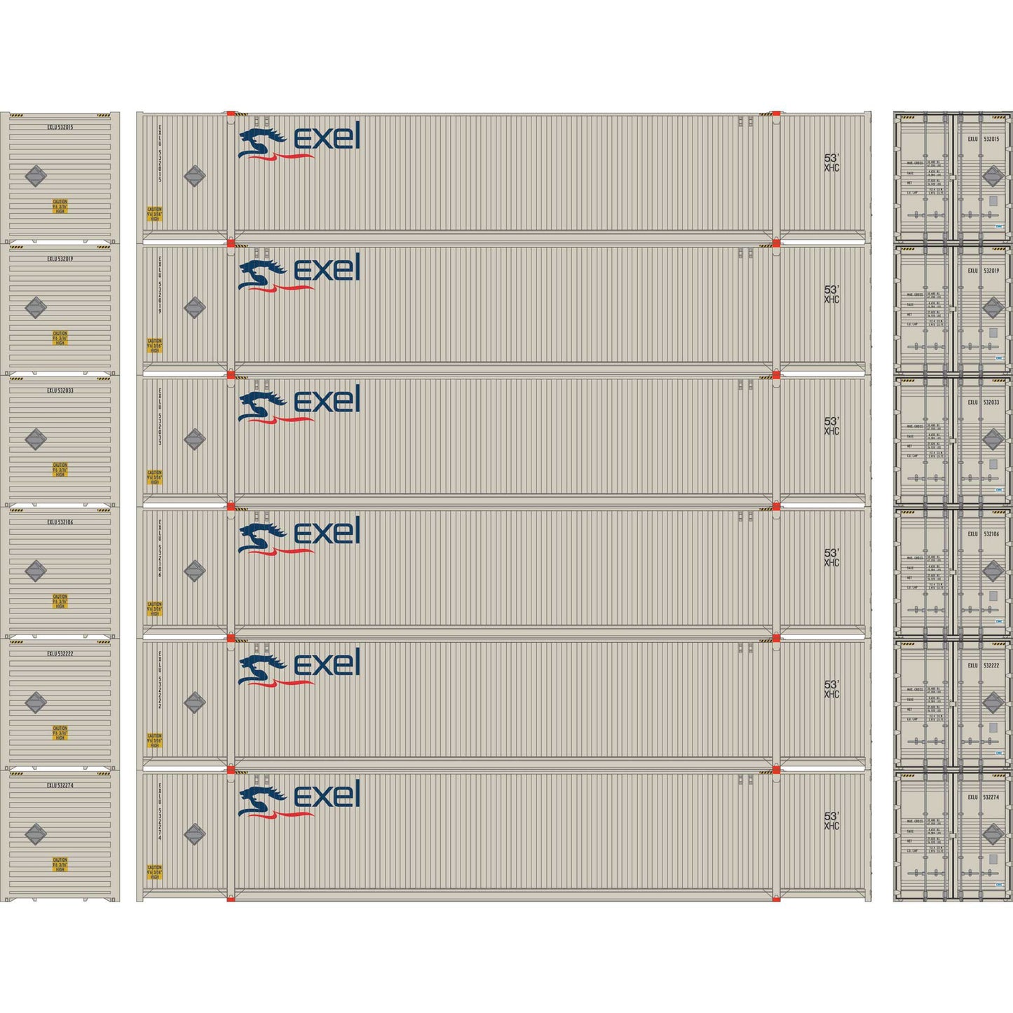 HO 53' CIMC Container  Exel EXLU #2 (6)