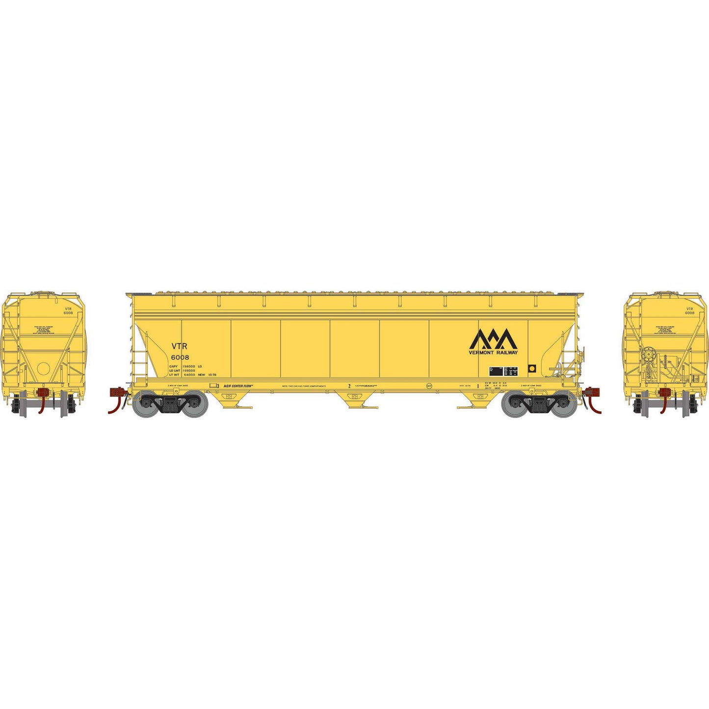 HO ACF 4600 3-Bay Center Flow Hopper  VTR # 6008