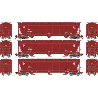 HO ACF 4600 3-Bay Center Flow Hopper  ATSF (3)