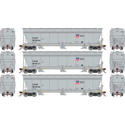 HO ACF 4600 3-Bay Center Flow Hopper  C&NW (3)