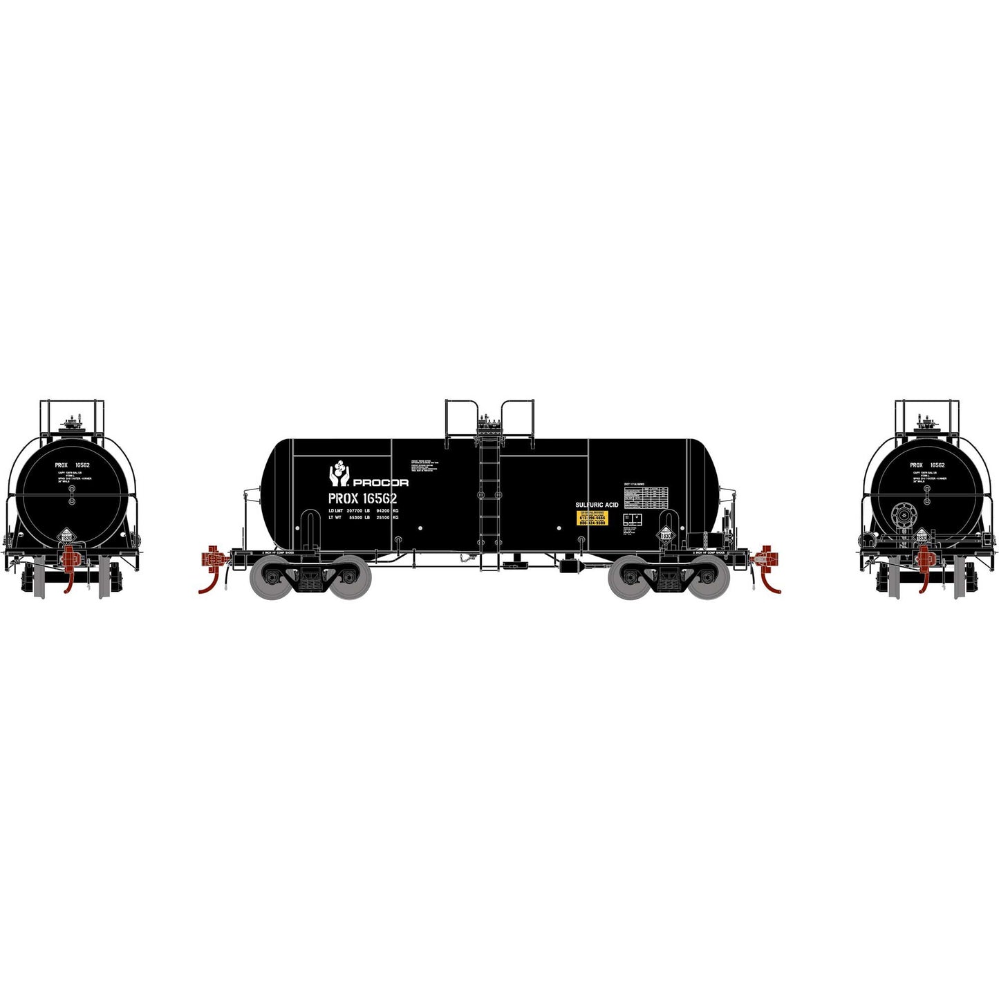 HO 13 600-Gallon Acid Tank  PROX  Black #16562