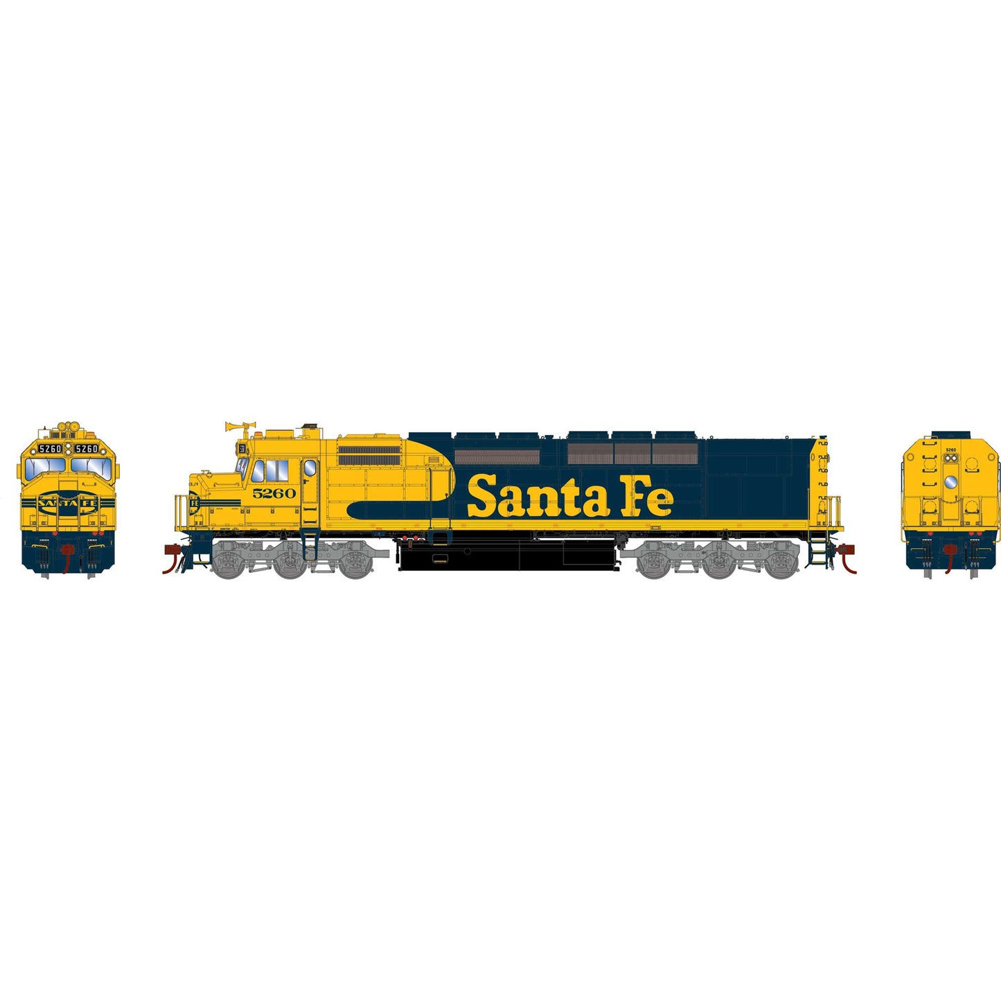 HO SDP40F Locomotive  ATSF #5260